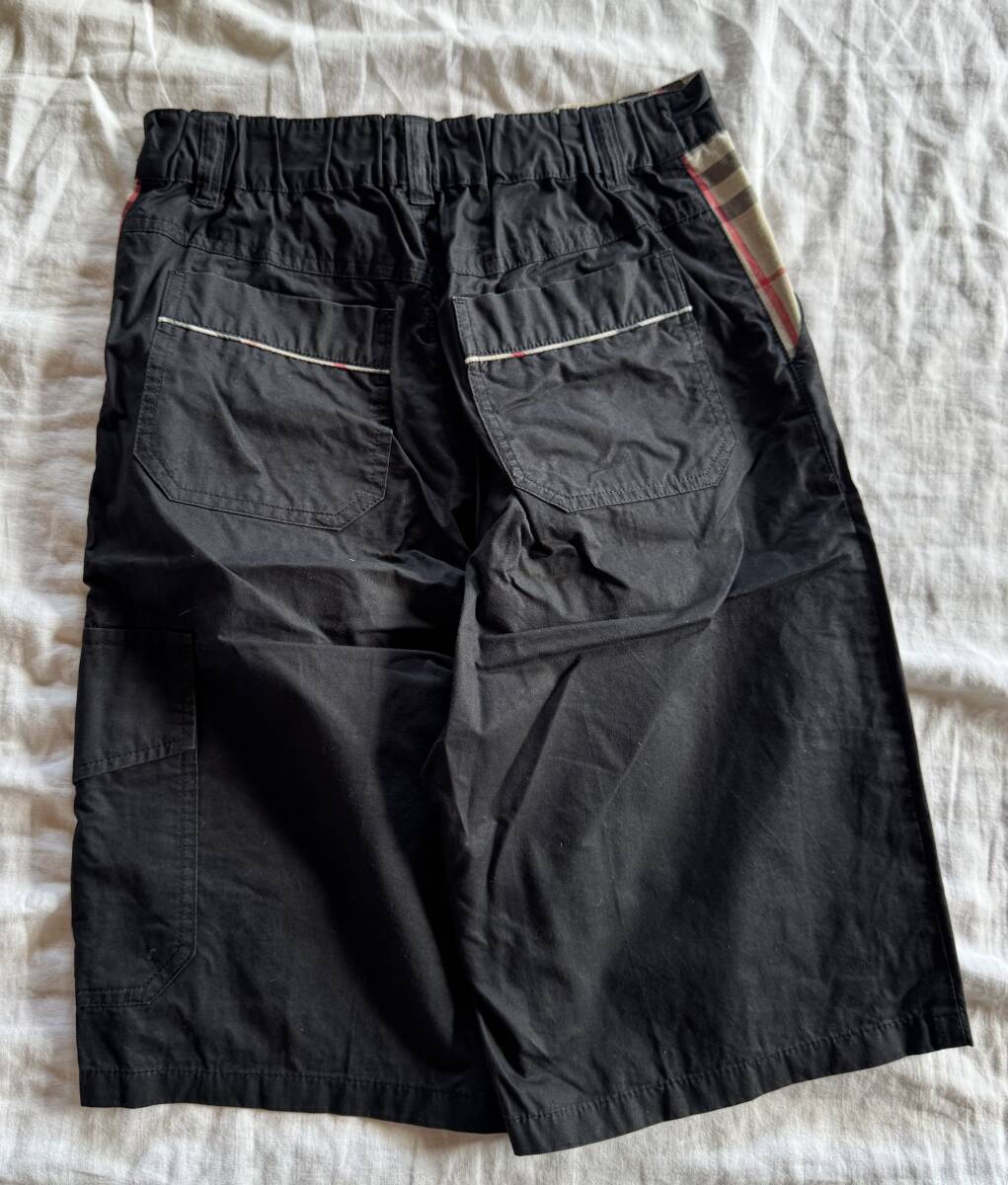 バーバリーロンドン　ショートパンツ　140 キッズ　黒　ノバチェック