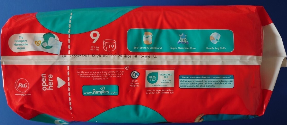 パンパース パンツ pampers pants 紙おむつ XXXXL 19kg以上 スーパーBig スーパービッグ 19枚 イギリス 英國(guó)品