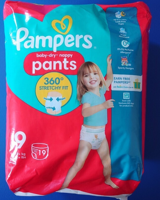 パンパース パンツ pampers pants 紙おむつ XXXXL 19kg以上 スーパーBig スーパービッグ 19枚 イギリス 英國(guó)品
