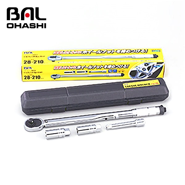 大橋産業 トルクレンチ５ｐｃセット NO2060 アルミホイール対応薄型ディープソケット付属 便利なエクステンションバー付属_画像1