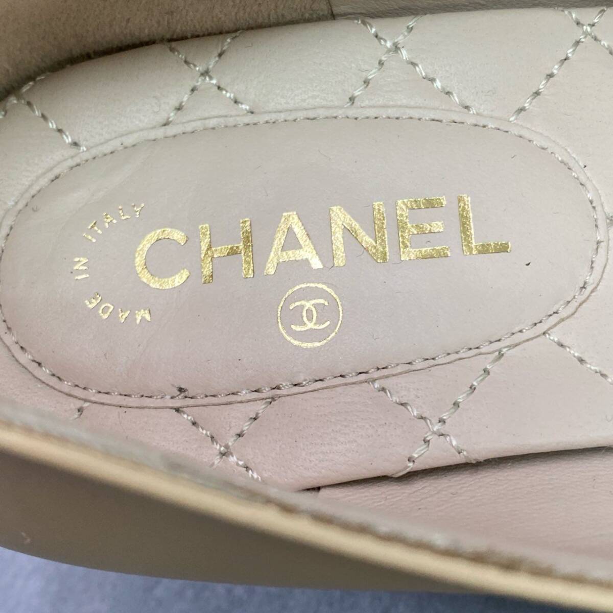 1f11 【美品】CHANEL シャネル 2022 バイカラー チャンキーヒール レザーパンプス G40060 サイズ36 1/2C レディース 女性用 靴