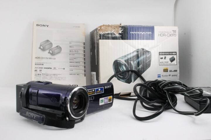 【送料無料】SONY ハンディカム HDR-CX170 フルハイビジョン 32GB内蔵 デジタルビデオカメラ SONY HANDYCAM フルハイビジョンビデオカメラ SONY - 美品SONYHDR
