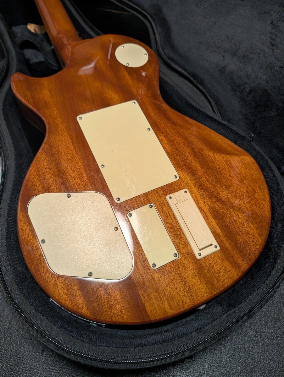 Epiphone Alex Lifeson Les Paul Standard Graph Tech Ghost Floyd Rose piezo установка 