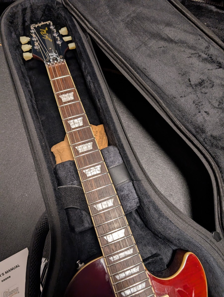 Epiphone Alex Lifeson Les Paul Standard Graph Tech Ghost Floyd Rose piezo установка 