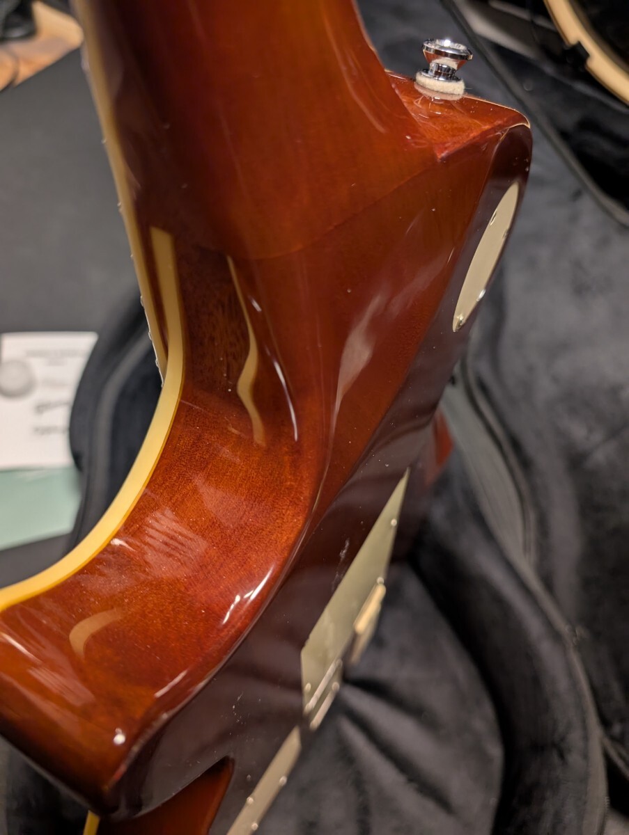 Epiphone Alex Lifeson Les Paul Standard Graph Tech Ghost Floyd Rose piezo установка 