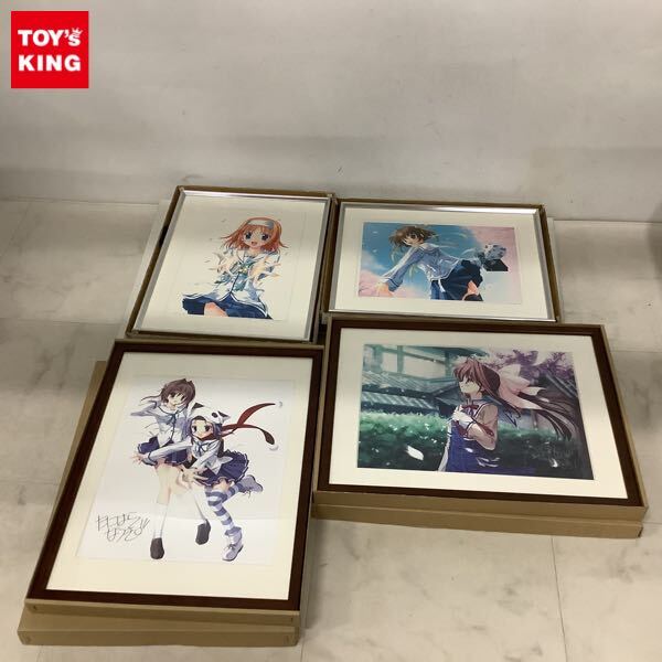 ダ・カーポ ダカーポ 複製原画 リトグラフ 版画 サイン 直筆 1円〜 額装 複製原画 D.C.ダ・カーポII 朝倉 音姫 ひなき藍 直筆
