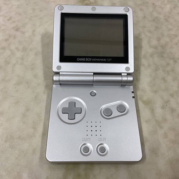 1 иен ~ без коробки GBA Game Boy Advance SP AGS-001 корпус платина серебряный AC адаптор 