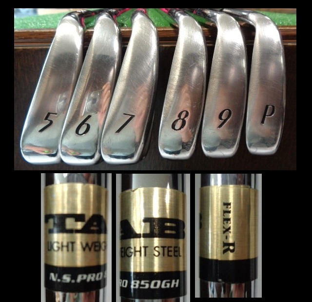 6本SET■WILSON■TABⅡ■?5～9?ＰW■ N.S.PRO850GH-Ｒ-スチール■送料無料■アイアン958