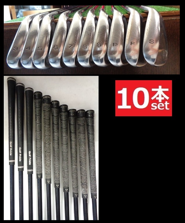 10本SET■MIZUNO■T-ZOID■♯4～9・ＰW・FW・SW■ Ｒ-カーボン■送料無料■アイアン956_画像10