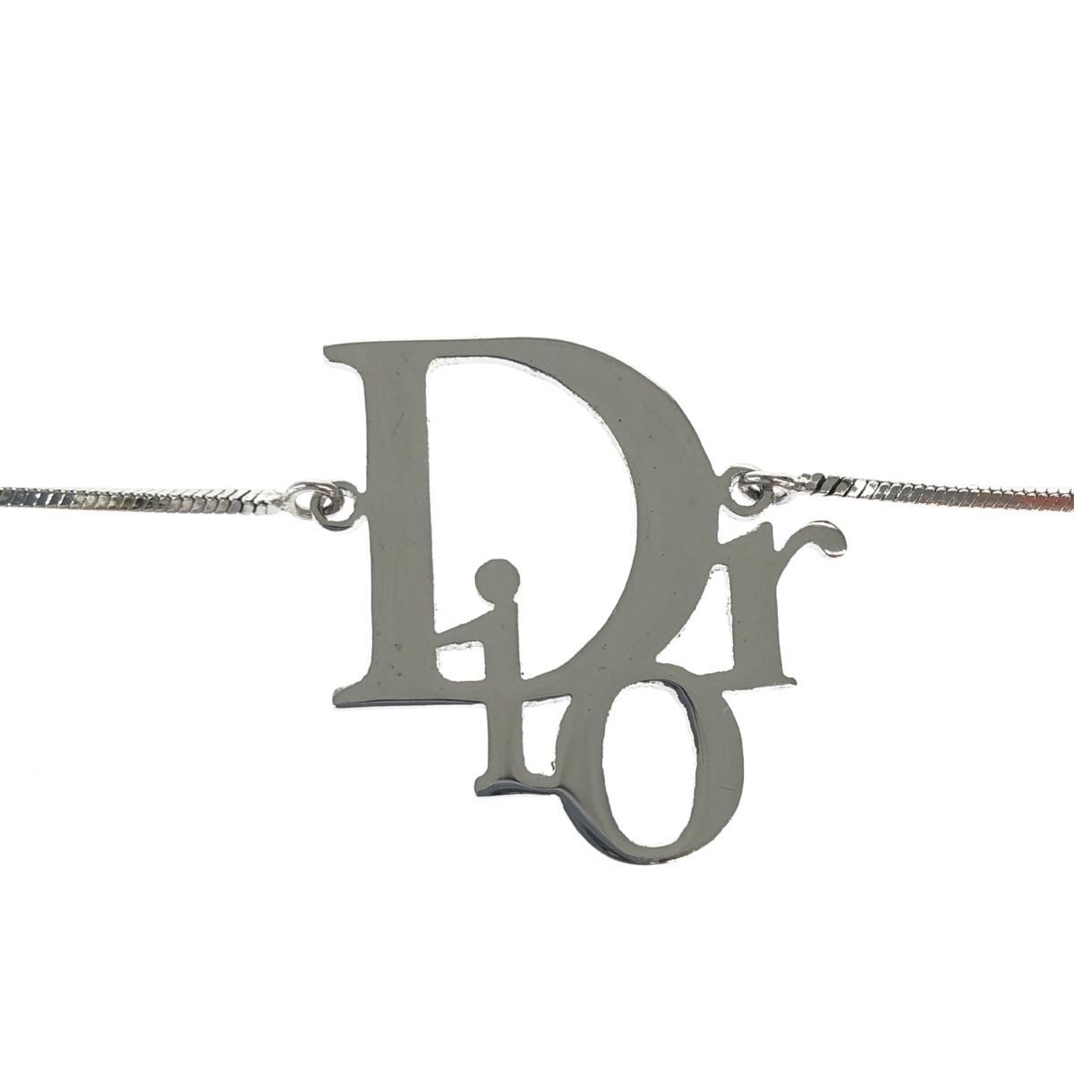  хороший *Christian Dior Christian Dior Vintage браслет * серебряный цвет metal материалы Dior Logo женский аксессуары 
