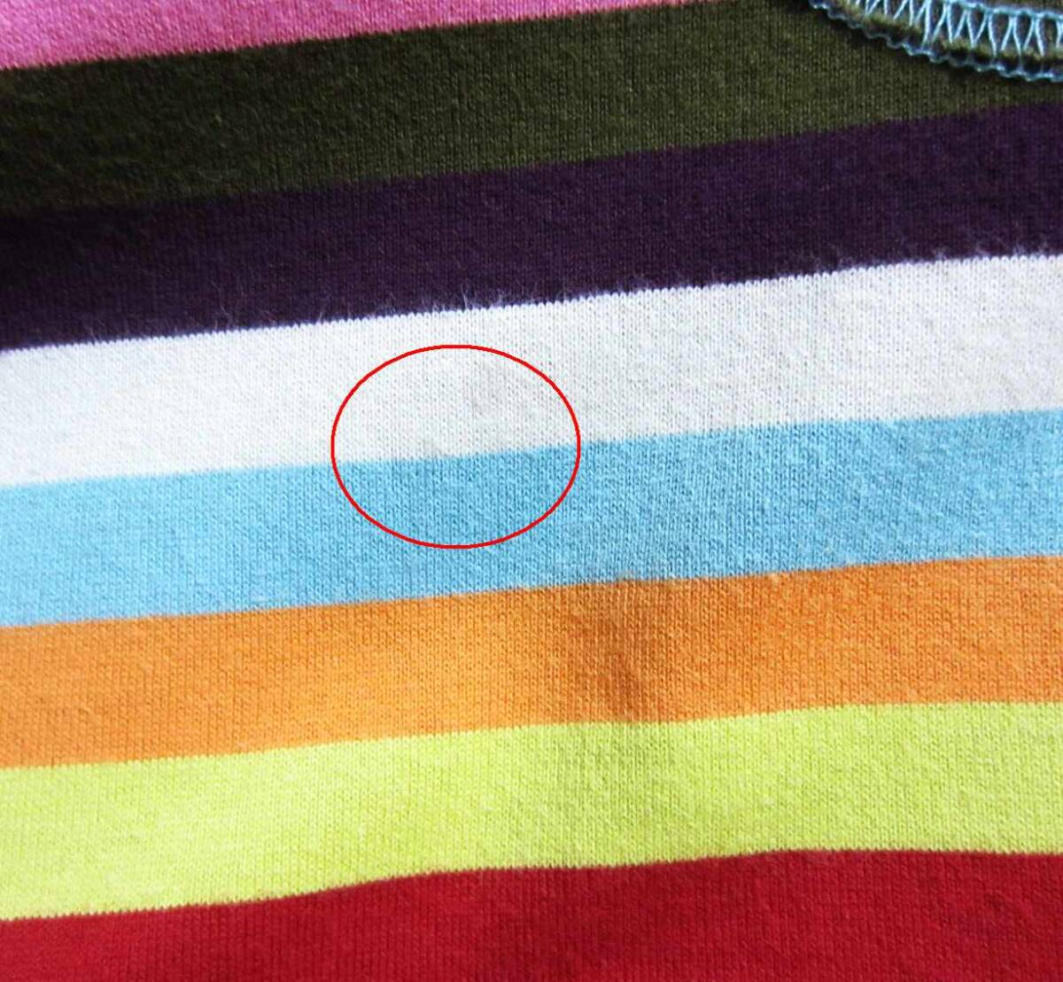 ALBEROBELLO アルベロベロ OLLEBOREBLA オレボレブラ カラフル ボーダー チュニック Mサイズ_画像9