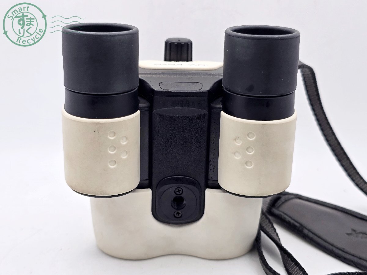 BF0705362　☆ PENTAX ペンタックス 8×24 7.5° 雙眼鏡 ホワイト系 蓋つき ケース付き アウトドア 望遠(yuǎn)鏡 現(xiàn)狀品 中古