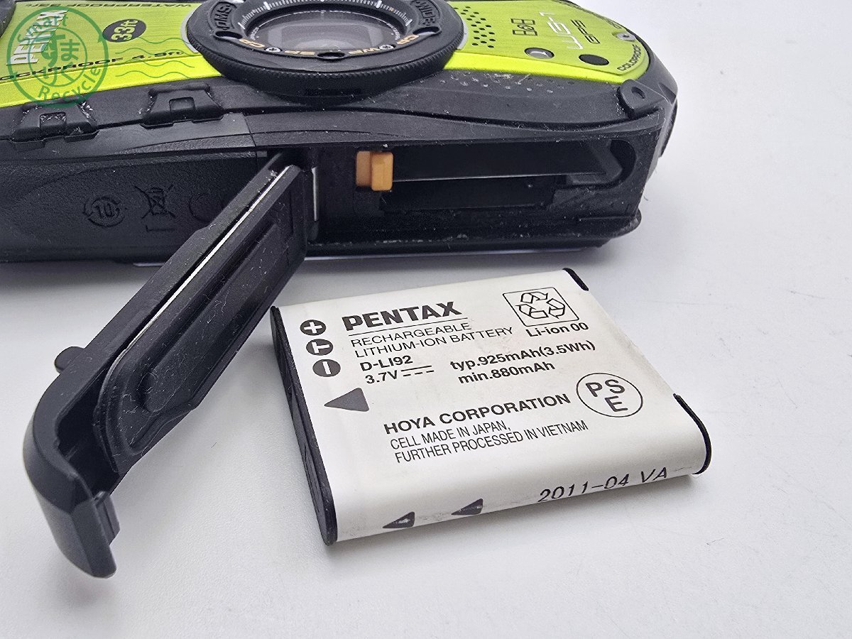 BF0605294　☆ PENTAX ペンタックス Optio オプティオ WG-1GPS コンパクトカメラ デジタルカメラ バッテリー付き カメラ 中古