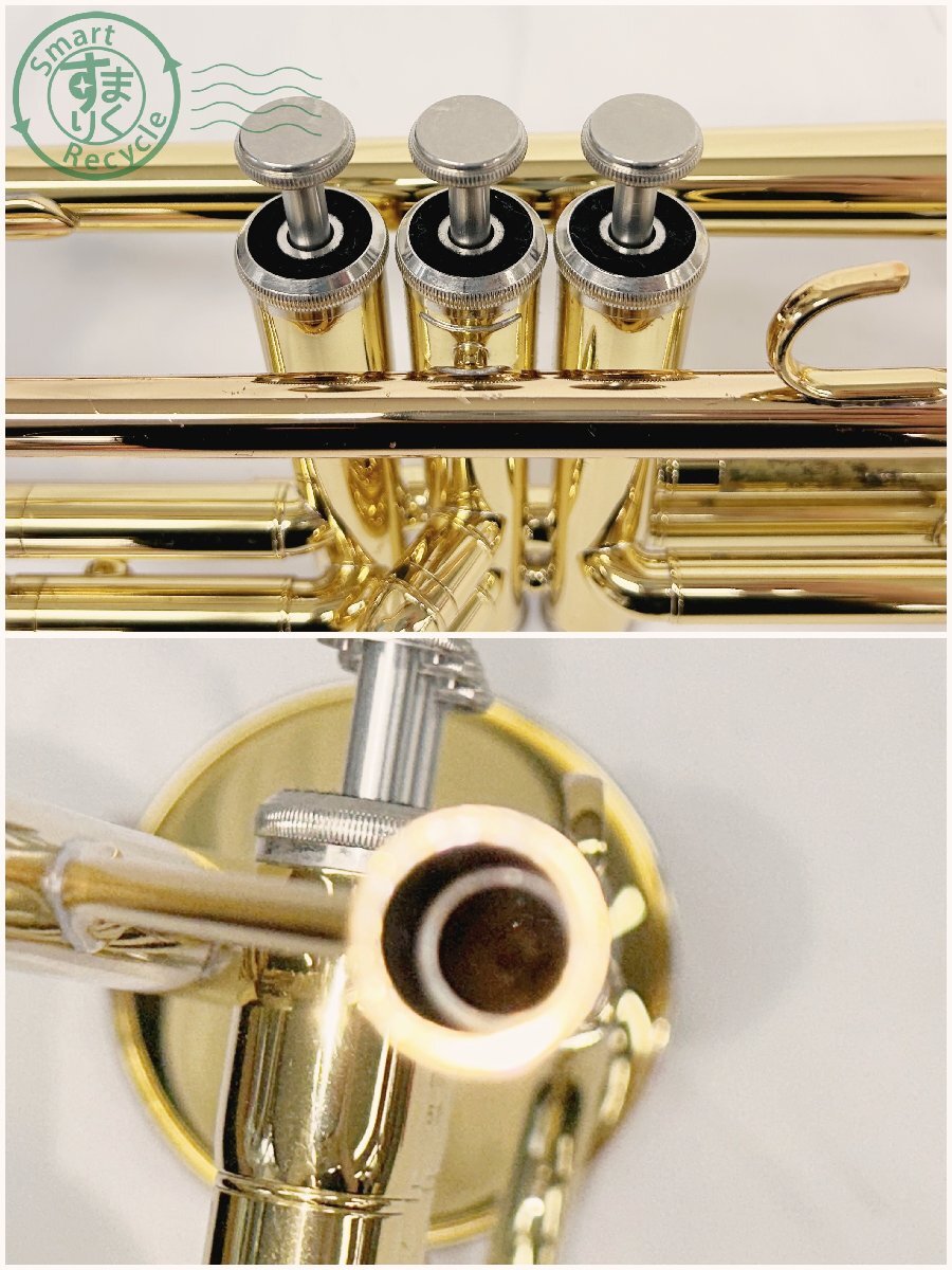 BF0705342　▼ 1円～ YAMAHA ヤマハ トランペット YTR-1335 本體 マウスピース 管楽器 吹奏楽 音楽 演奏 楽器 音出し未確認 中古品 現狀品