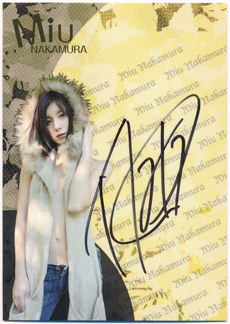 sabra Collection Trading Card 小學(xué)館 仲村みう 直筆サインカード 40枚限定 Autograph Card AU4 Miu Nakamura
