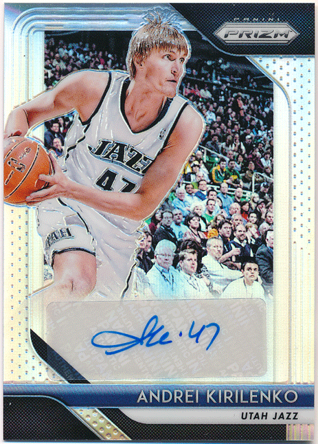 ☆ Andrei Kirilenko NBA 2018-19 Panini Prizm Silver Prizm Signature Auto 直筆サイン プリズムオート アンドレイ?キリレンコ