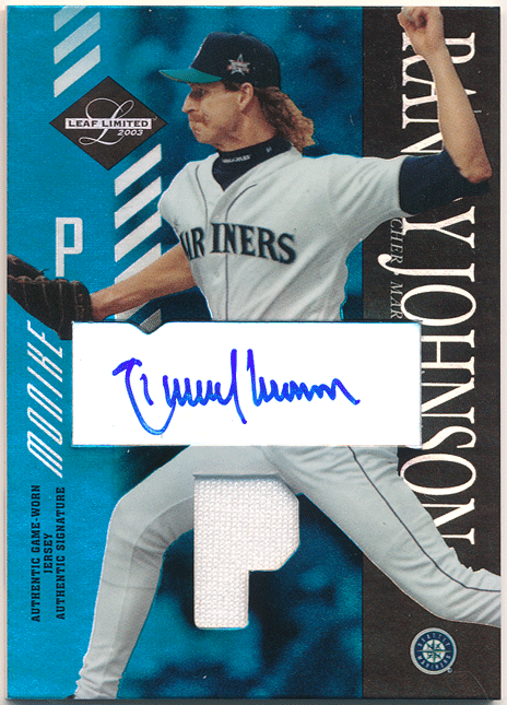 Randy Johnson MLB 2003 Leaf Limited Moniker Jersey Auto 1/5