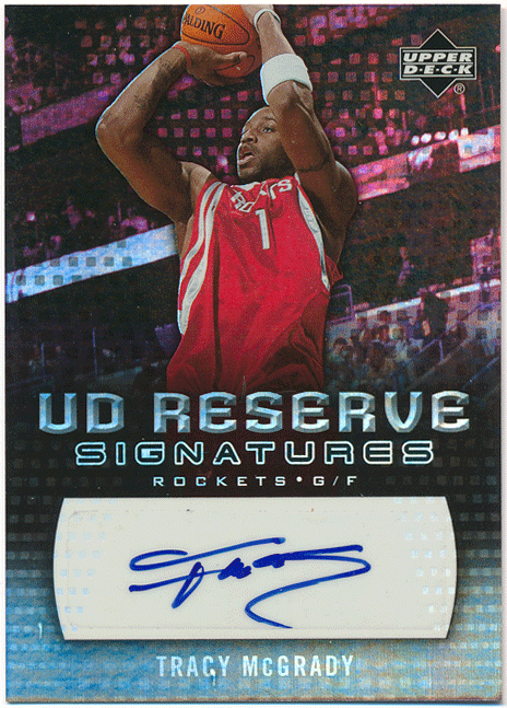 ☆ Tracy McGrady NBA 2006-07 Upper Deck UD Reserve Signature Auto 直筆サイン オート トレイシー?マグレディ