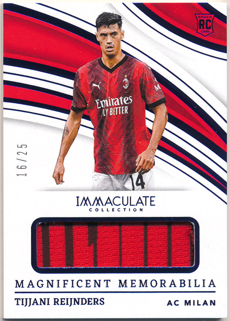 Tijjani Reijnders 2023-24 Immaculate Collection RC Rookie Magnificent Memorabilia Jersey 25枚限定 ジャージ タイアニ?ラインデルス