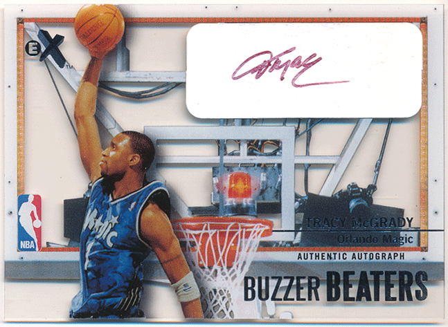 ☆ Tracy McGrady NBA 2003-04 Fleer E-X Buzzer Beaters Signature Auto 299枚限定 直筆サイン オート トレイシー?マグレディ