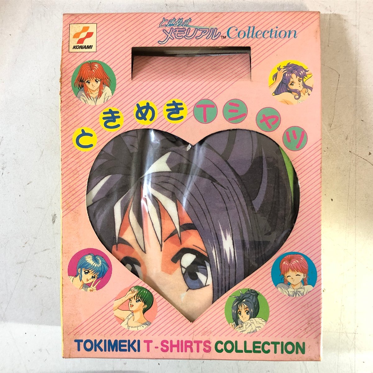 【未開封】④KONAMI ときめきメモリアル ときめきTシャツ コレクション《片桐彩子》當(dāng)時物 貴重 非売品 キャラクター ときメモ コナミ ▲