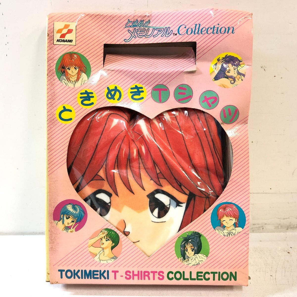 【未開封】①KONAMI ときめきメモリアル ときめきTシャツ コレクション《朝日奈夕子》當(dāng)時(shí)物 貴重 非売品 キャラクター ときメモ コナミ ▲