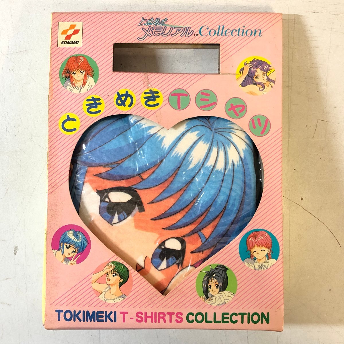 【未開(kāi)封】②KONAMI ときめきメモリアル ときめきTシャツ コレクション《虹野沙希》當(dāng)時(shí)物 貴重 非売品 キャラクター ときメモ コナミ ▲