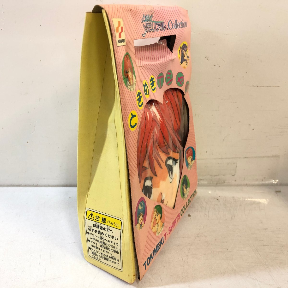 【未開封】①KONAMI ときめきメモリアル ときめきTシャツ コレクション《朝日奈夕子》當(dāng)時(shí)物 貴重 非売品 キャラクター ときメモ コナミ ▲