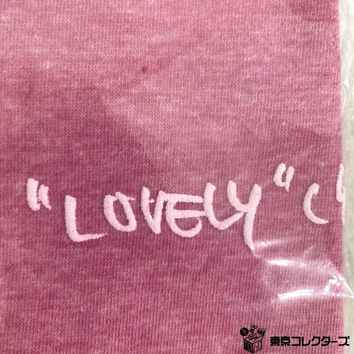未使用】小沢健二 ラブリー LOVELY（仮） 歌詞Tシャツ ピンク L