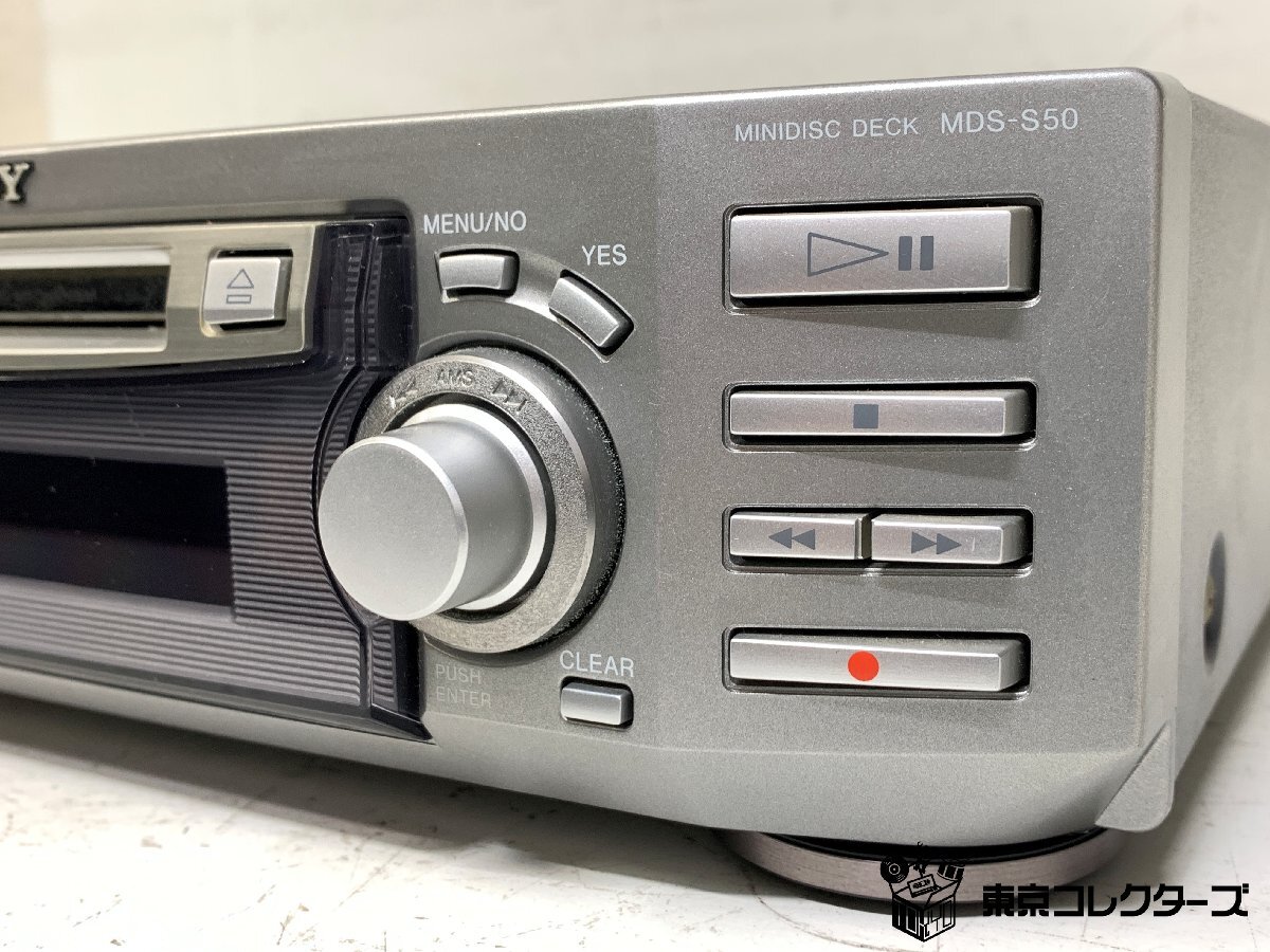 【ジャンク】SONY MDS-S50 ソニー MDデッキ PCリンク PCLK-MN10 リモコン RM-D46M MADE IN JAPAN M-crew ※引取り可 □