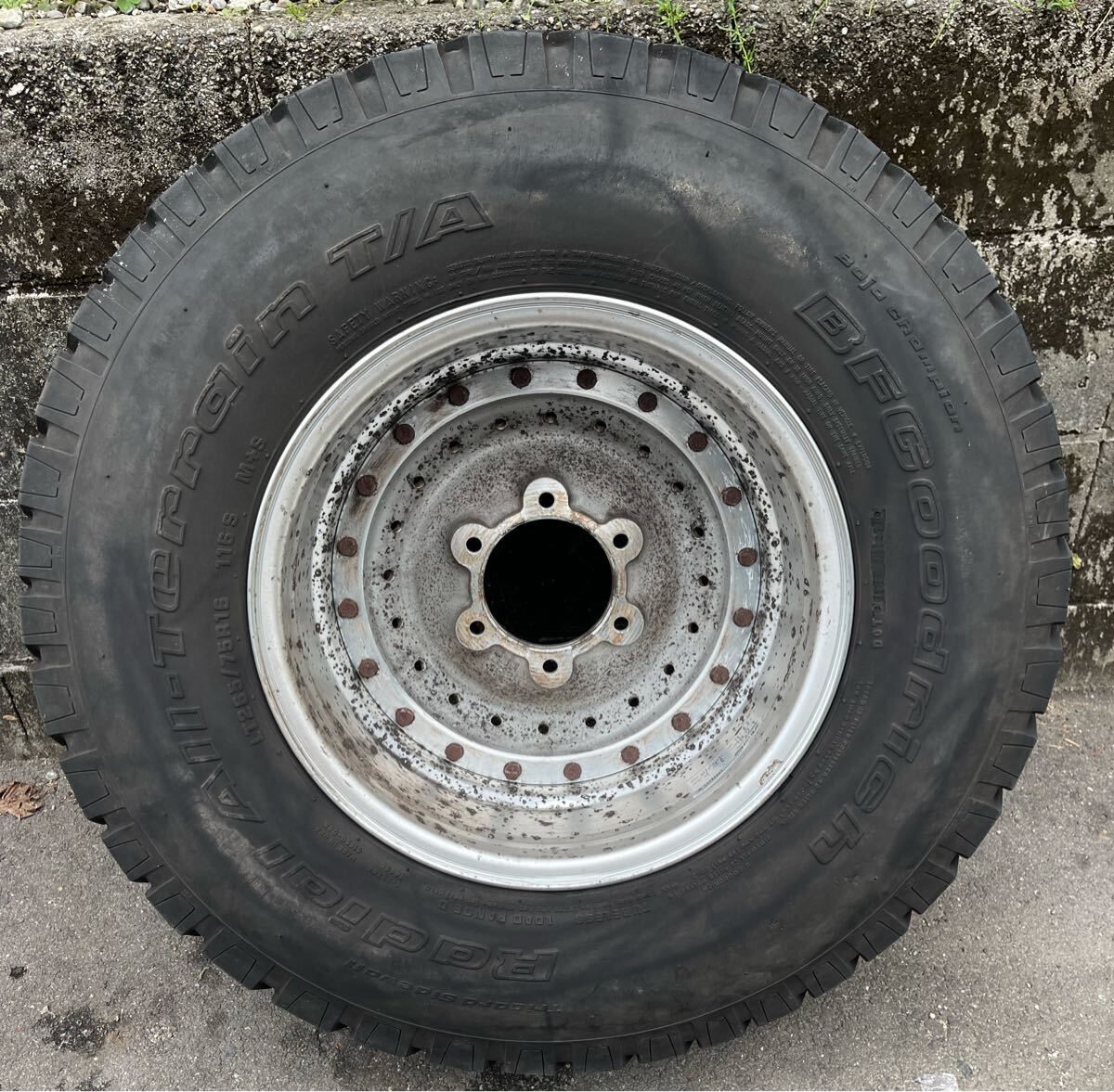 (1) SPEED STAR TAMADA OFF パフォーマー　TYPE C 16x8J offset -1 6穴PCD 139.7 LT 265\75\R16 radial all Terrance BF GOODRICH 1本