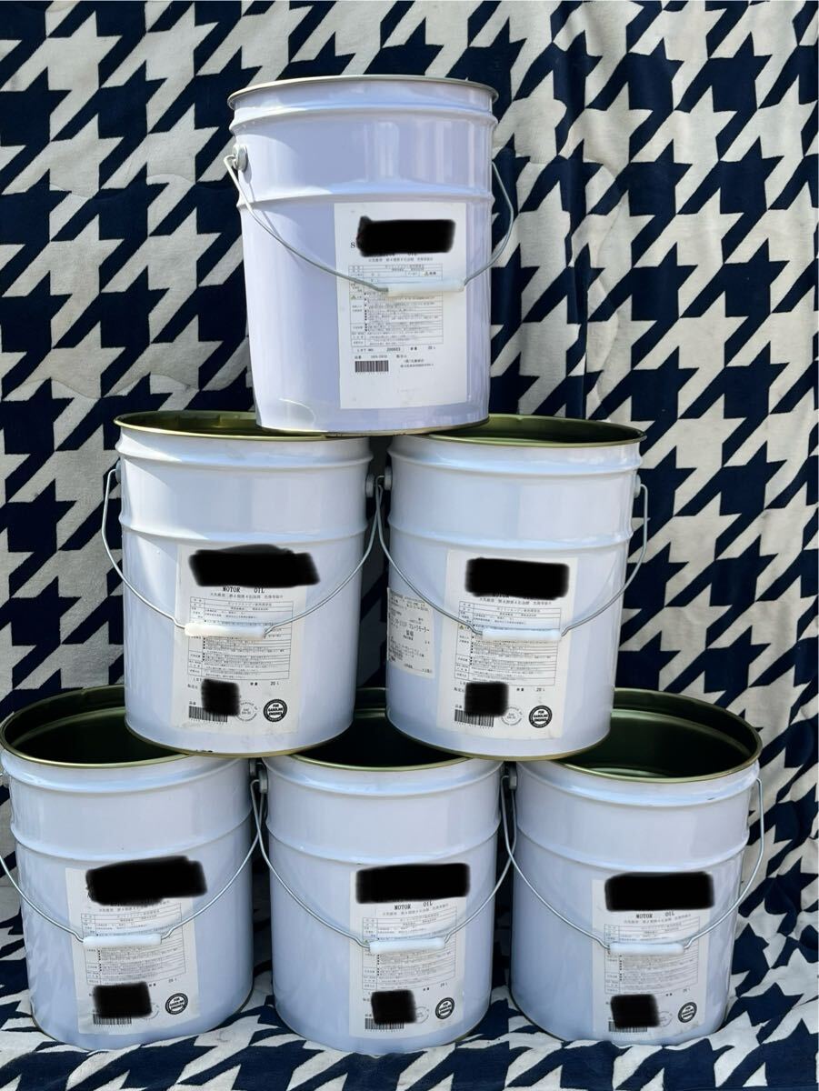 空ペール缶 　鉄制20L 6缶1セット 蓋なし 使用済みオイル缶 無地白色 簡単に洗浄しました ゴミ箱 物入れ 傘立て など 鉄制丈夫