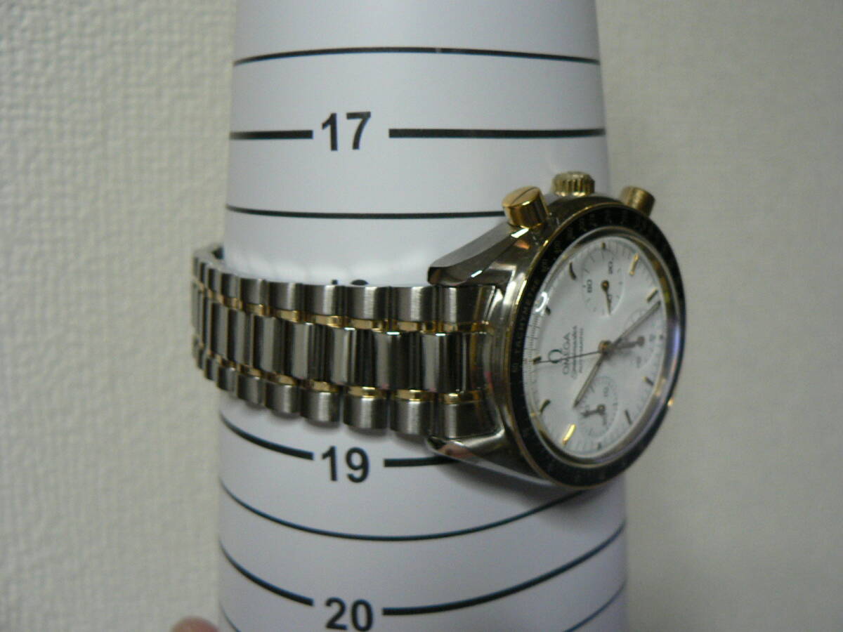 【1円～】ＯＨ/磨き済 オメガ スピードマスター Ref.175.0032 自動(dòng)巻き クロノグラフ 白 アンティーク Omega Speedmaster Reduced