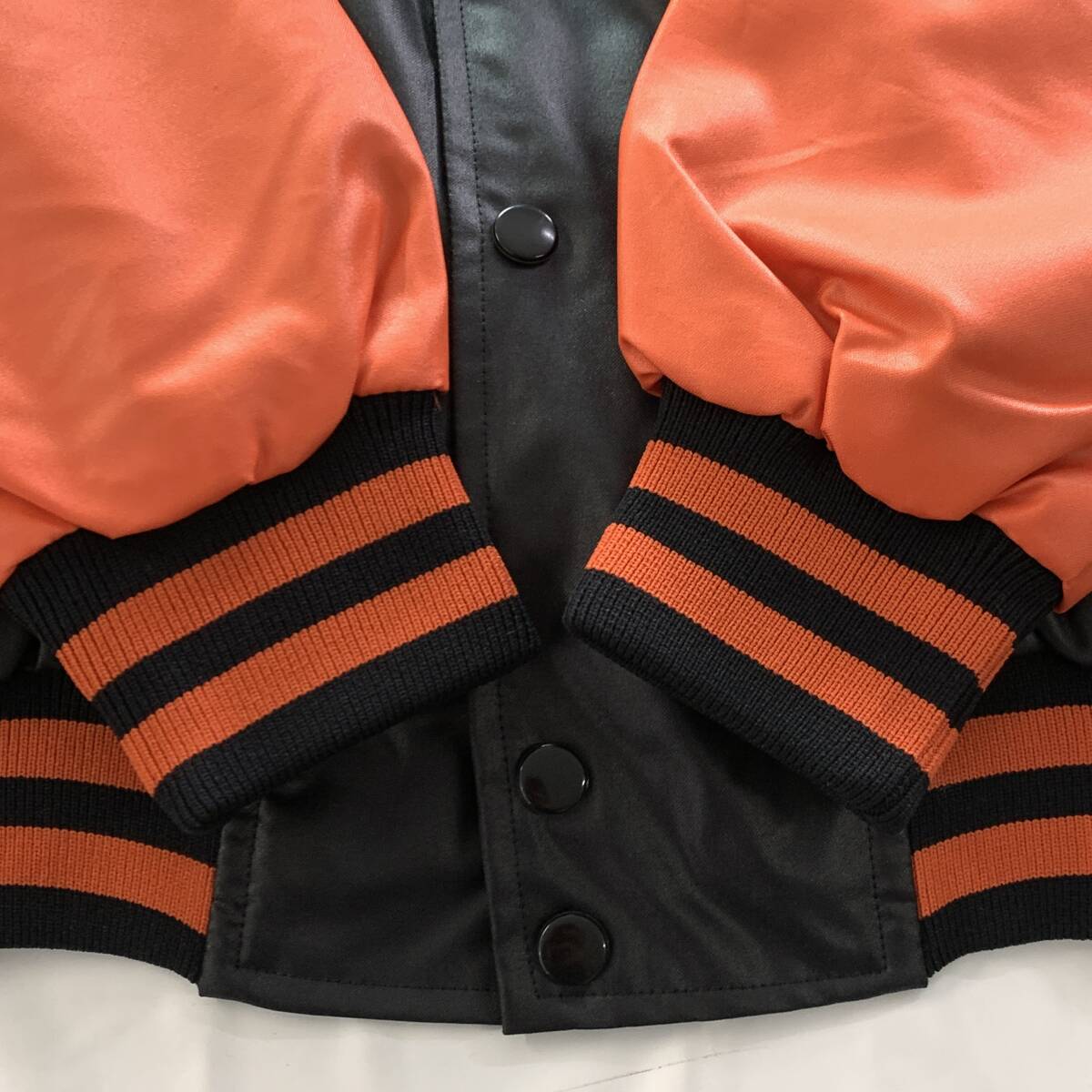 ☆未使用品 80s?90s Vintage 読売ジャイアンツ 長嶋茂雄 巨人軍 野球 ナイロンスタジャン グランドコート サイズL【送料一律/同梱可能】H