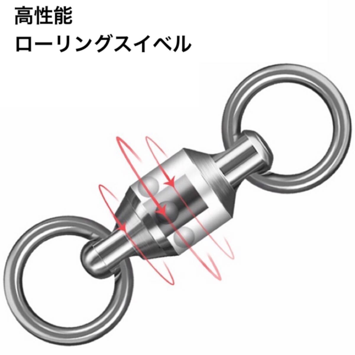 高性能　ローリングスイベル　両側溶接リング　12個セット　ボールベアリング　スイベル ■サイズ→#2■ 送料無料_画像2