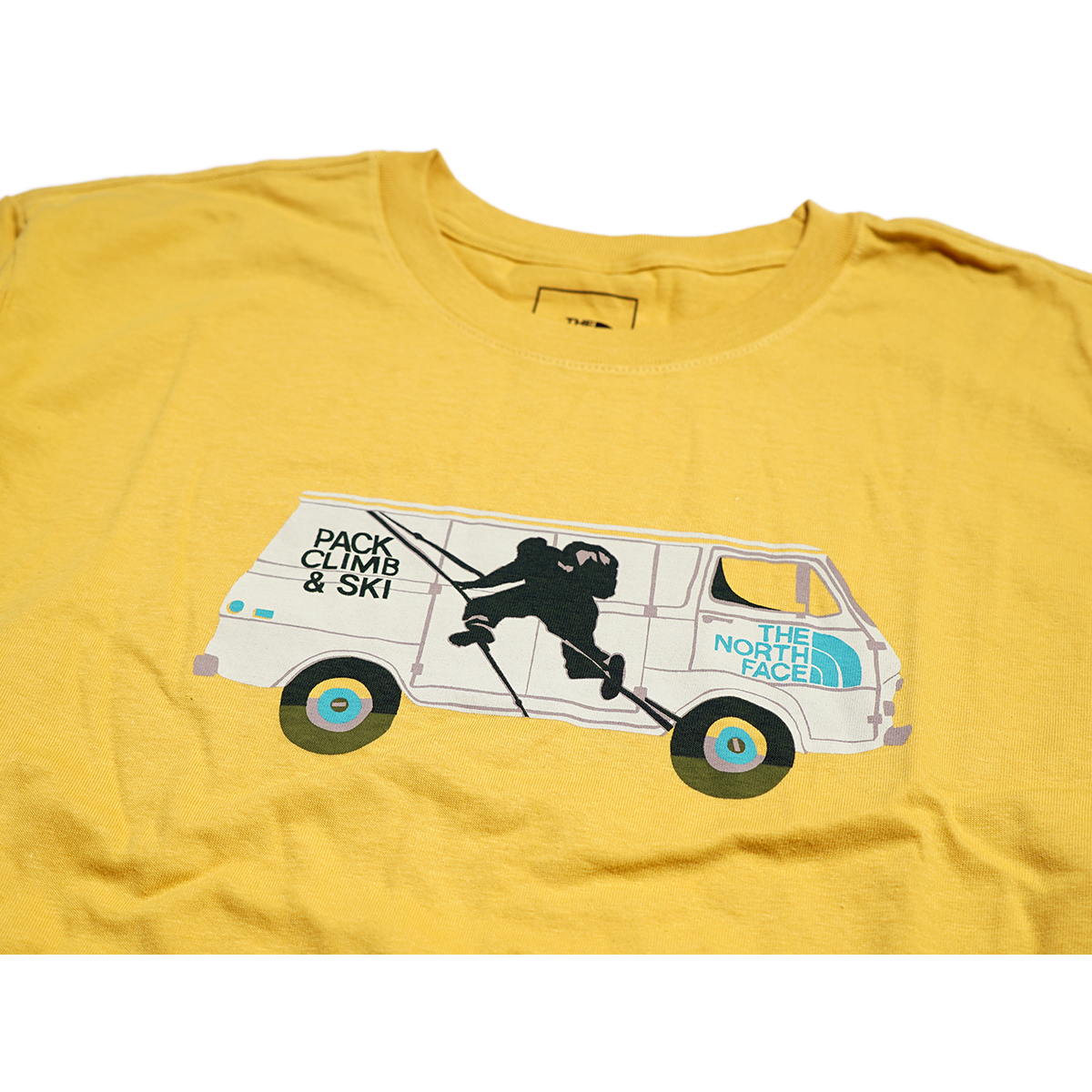 【新品本物 USA購入】THE NORTH FACE ノースフェイス■ OUTDOOR FREE TEE ■ Bイエロー / XXL ■Tシャツ グラフィック ロゴ 海外限定