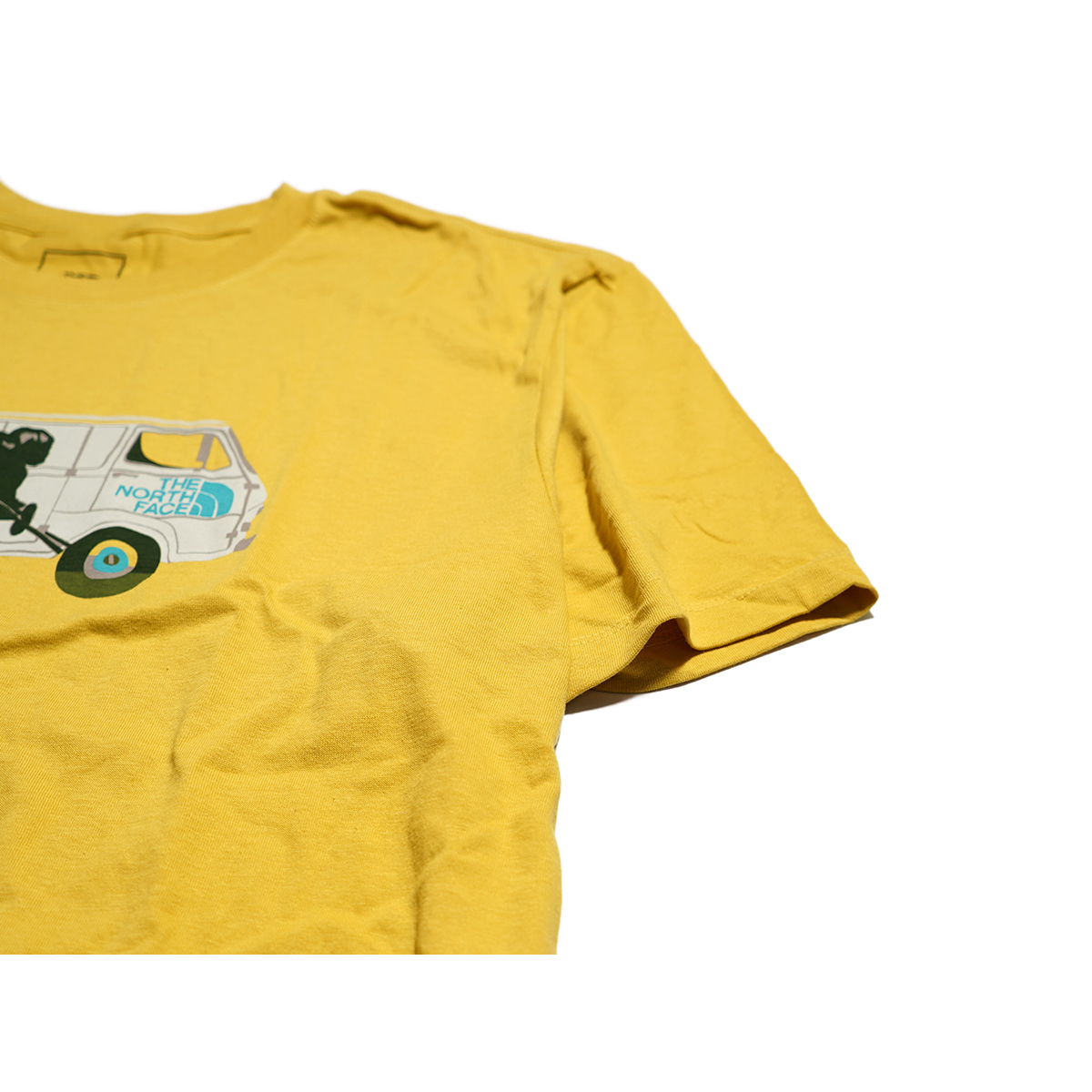 【新品本物 USA購入】THE NORTH FACE ノースフェイス■ OUTDOOR FREE TEE ■ Bイエロー / XXL ■Tシャツ グラフィック ロゴ 海外限定