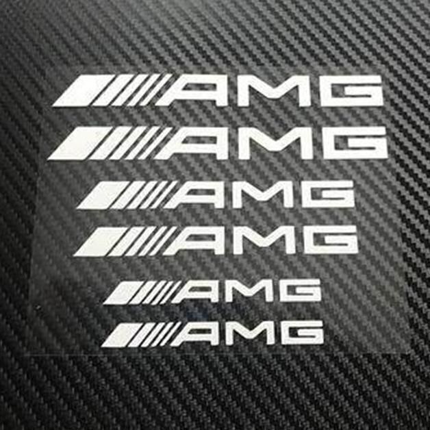  Benz AMG[ суппорт тормоза жаростойкий стикер белый цвет прямой type 6 листов комплект ]q