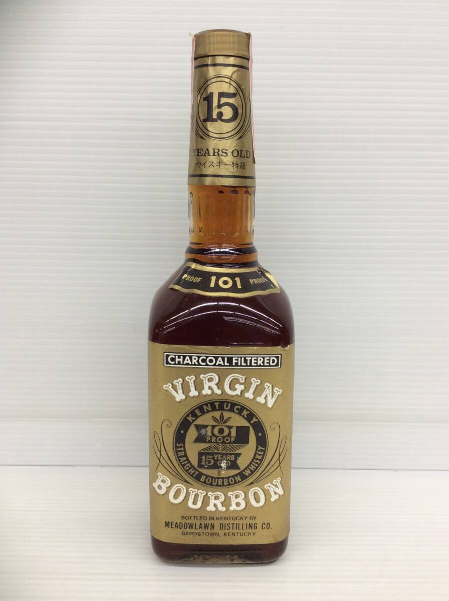 長期保管/古酒 VIRGIN BOURBON 101PROOF 15YEARS OLD 特級50.5度 750ml?、賰谣攻咯`ト送料無料