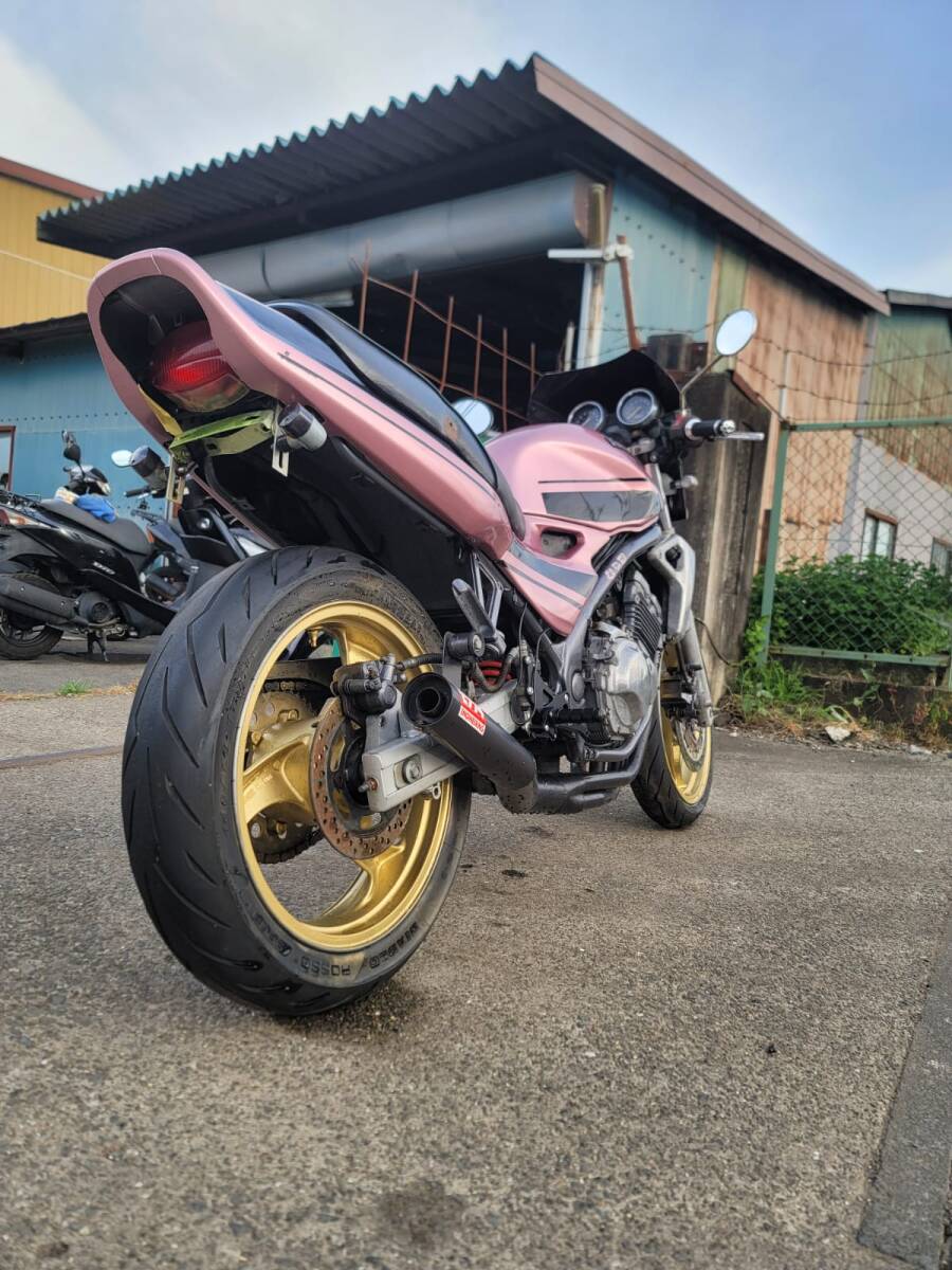 カワサキ　バリオス　ZR250A　1995　小美玉市発　桃