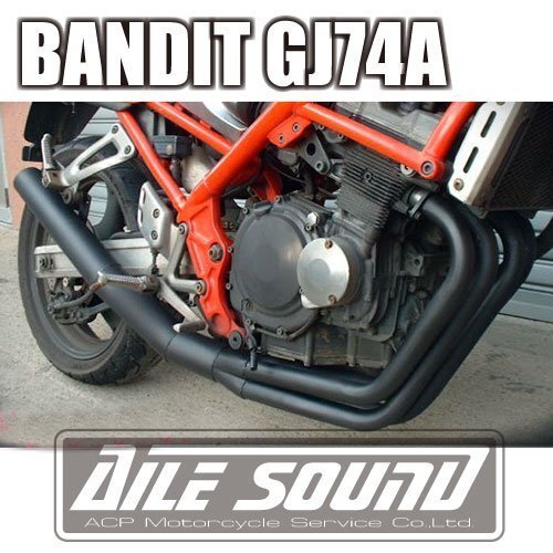 バンディット250 GJ74A エルサウンド ショート管 ブラック マフラー　新品！國內(nèi)生産！