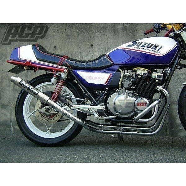 プリティー制 GSX400Ｆ 改 タイプ１ 4-2-1 マフラー メッキ