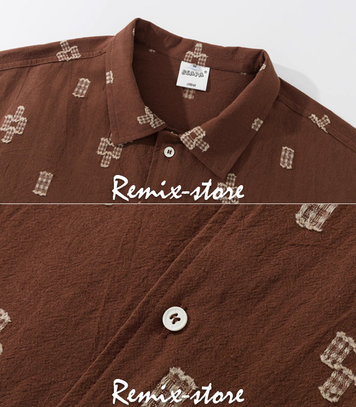 ★かっこいい SUMMER NEW 総柄 モノグラム仕様 オープンシャツ 黒 M?2XL アロハ ヴィンテージ 大きいサイズ アロハ キューバシャツ★556