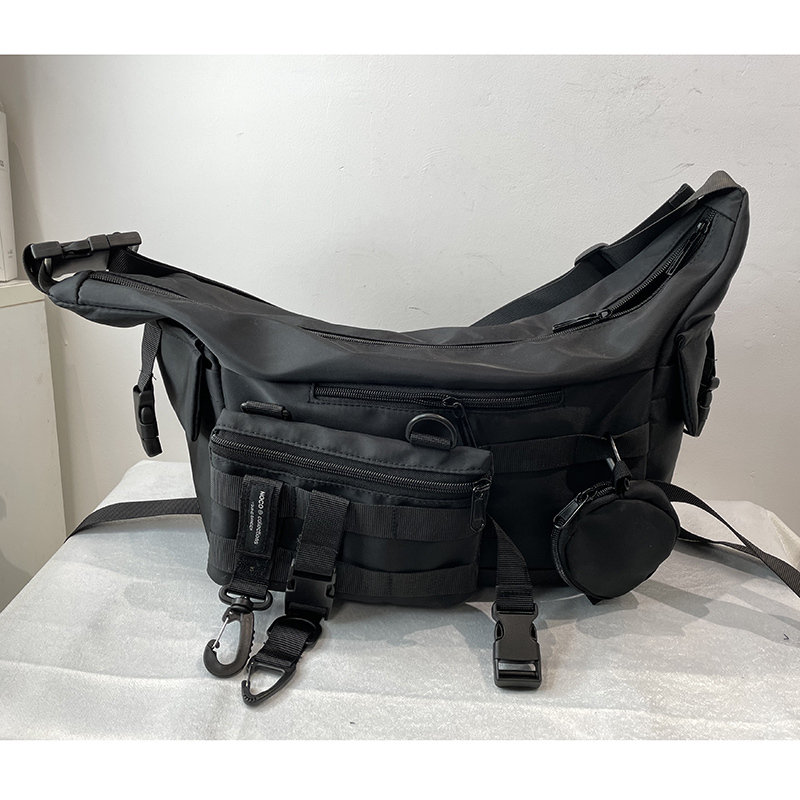 ★かっこいい ミリタリー OUTDOORスタイル 3way ナイロンメッセンジャーチェストバッグ 2色 サイクリング キャンプ アウトドア ★212