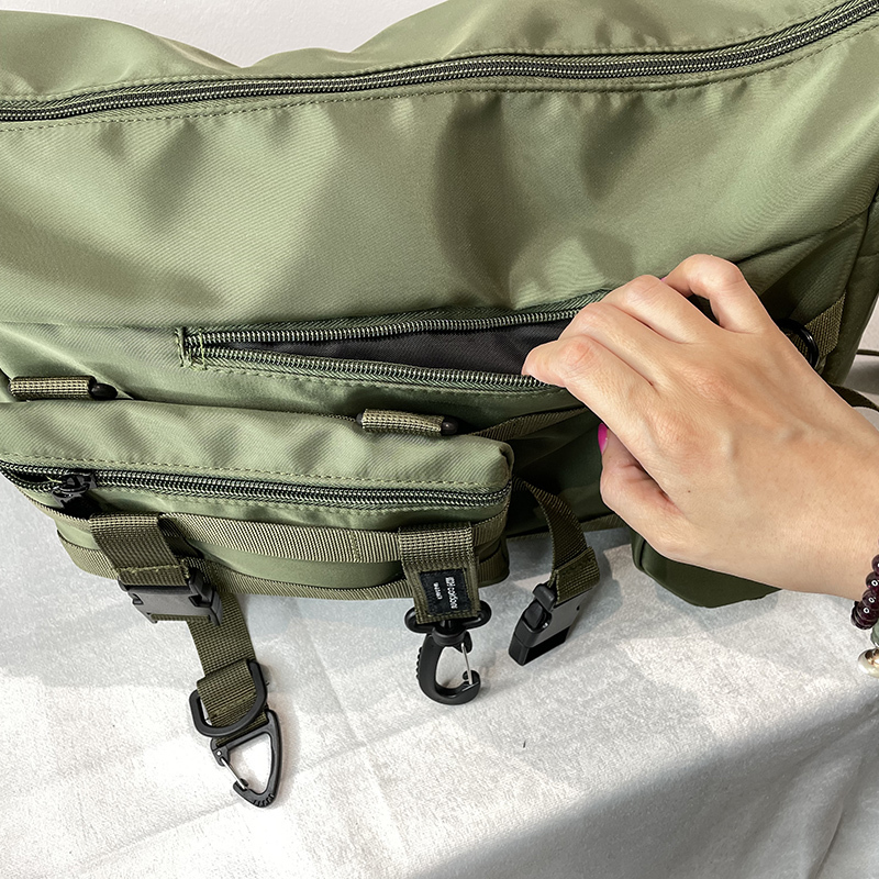 ★かっこいい ミリタリー OUTDOORスタイル 3way ナイロンメッセンジャーチェストバッグ 2色 サイクリング キャンプ アウトドア ★212