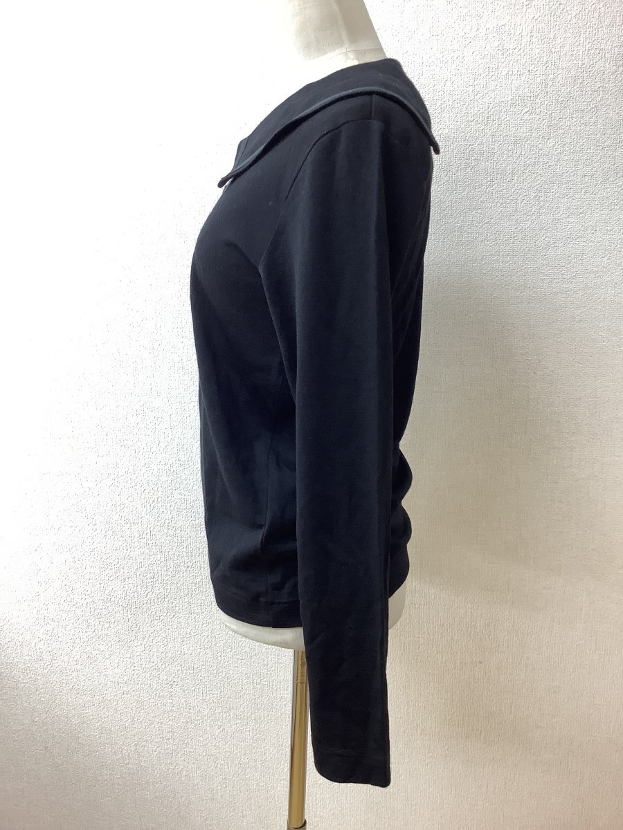 コム デ ギャルソン (COMME des GARCONS) 衿つきウールカットソー 黒 サイズXS