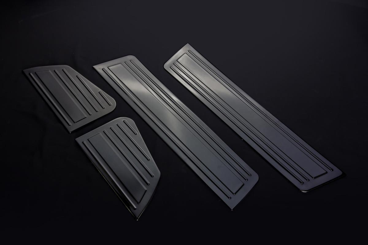 AVANCE DA17Wエブリィワゴン ステンレスサイドスカッフプレート(ブラック)_画像1