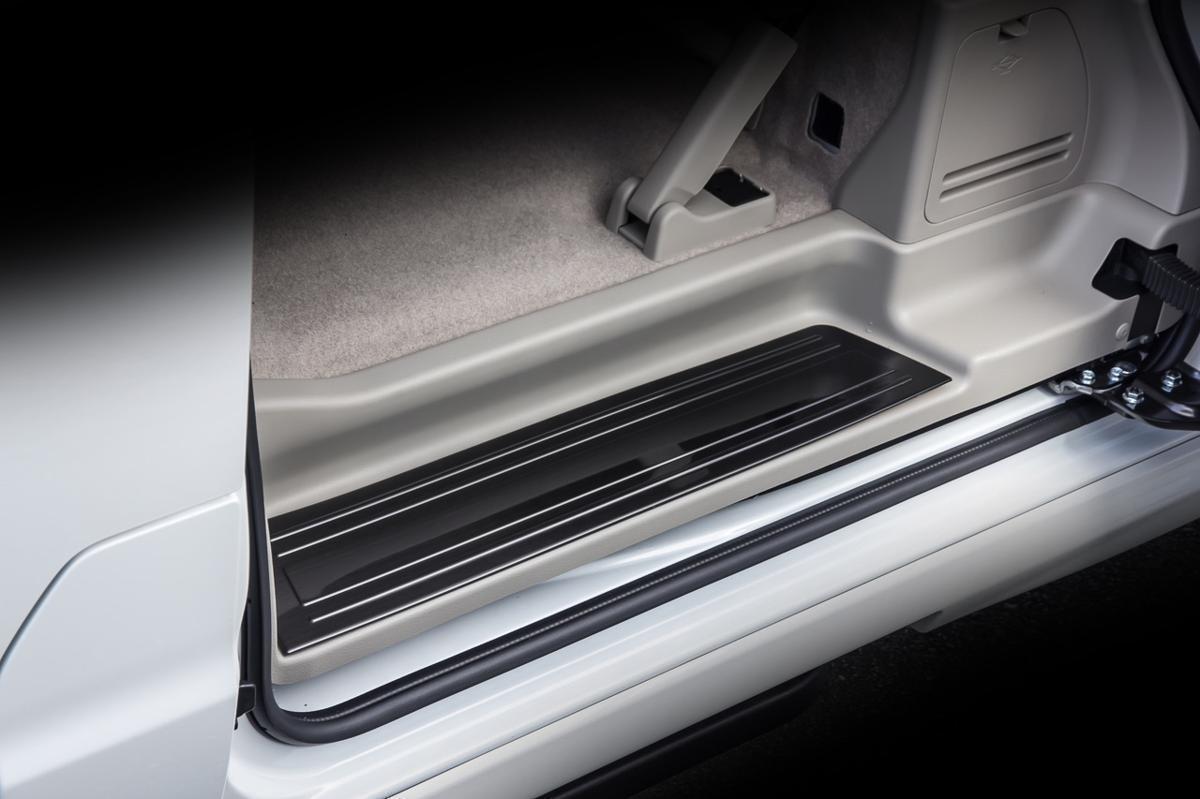 AVANCE DA17Wエブリィワゴン ステンレスサイドスカッフプレート(ブラック)_画像3