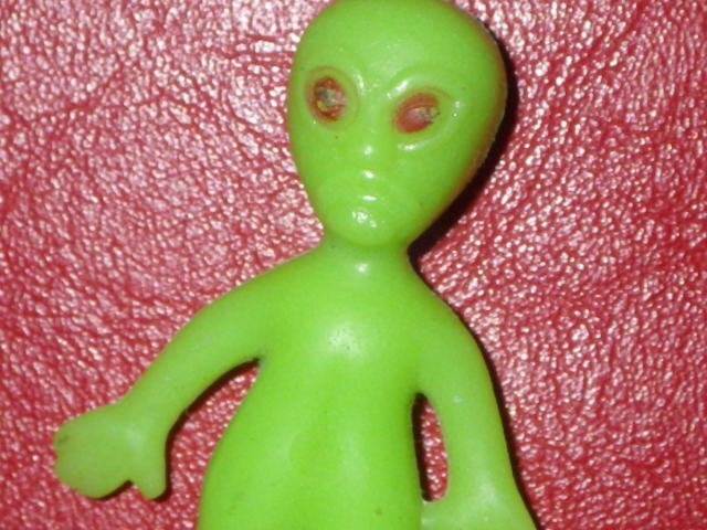90’S★宇宙人★エイリアン★フィギュア★指人形★キャップ★36★ビンテージ★UFO★蓄光★夜光★ロズウェル事件★不思議★謎★チープトイ