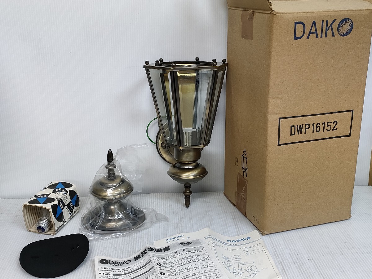  не использовался защита от дождя type белый огонь лампа держатель DAIKO Daiko DWP16152 retro осветительное оборудование лампа наружный для фонарь перед входом светильник ворот интерьер оборудование для жилищного строительства товары долгосрочного хранения 